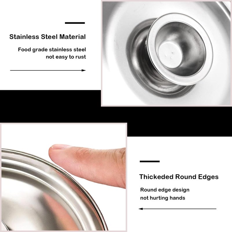 2Pcs Stainless Steel Cover Bowl, 5.5in Small Universal Lid for Pots Universal Lid Reusable Mini Pan Lid Bowl Covers with Handle for Pot and Pans, 14cm