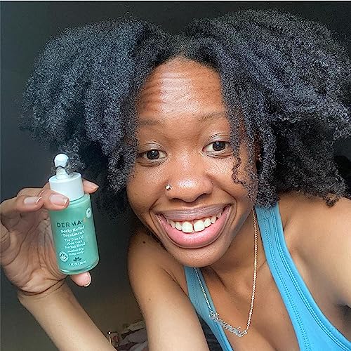 DERMA-E Scalp Relief Treatment ? Dry Scalp Moisturizer Serum ? Tea Tree Oil, Menthol and Aloe Vera Cool and Soothe Itchy Scalp and Promote Scalp Health, 1 Fl Oz
