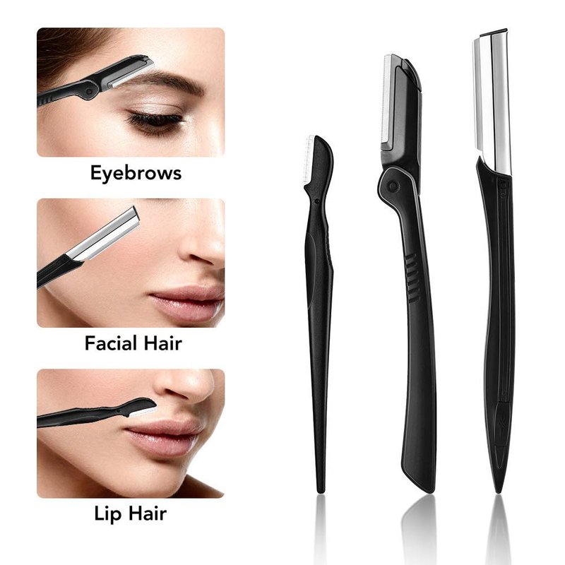 ZTRHYOO Eyebrow Razor, Eyebrow Kit, Multipurpose Exfoliating Dermaplaning Tool Face Razors for Women Girl, Eyebrow Grooming Set (11 in 1)