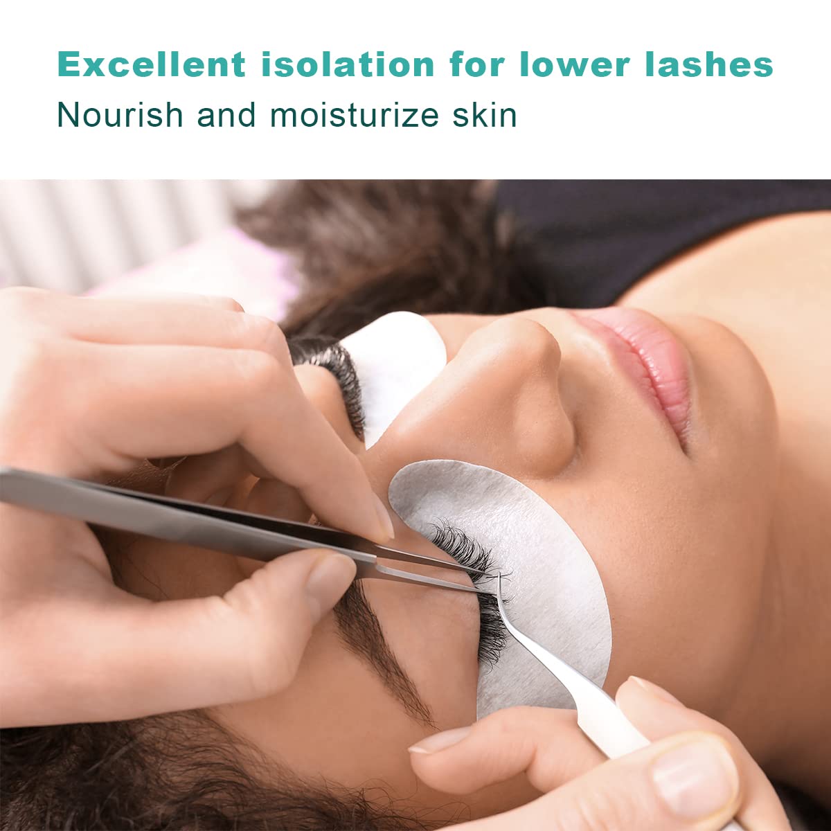 Eyelash Extension Eye Pads - Lint-Free Hydrogel Gel Pads | 100 Pairs for DIY Lash Extensions