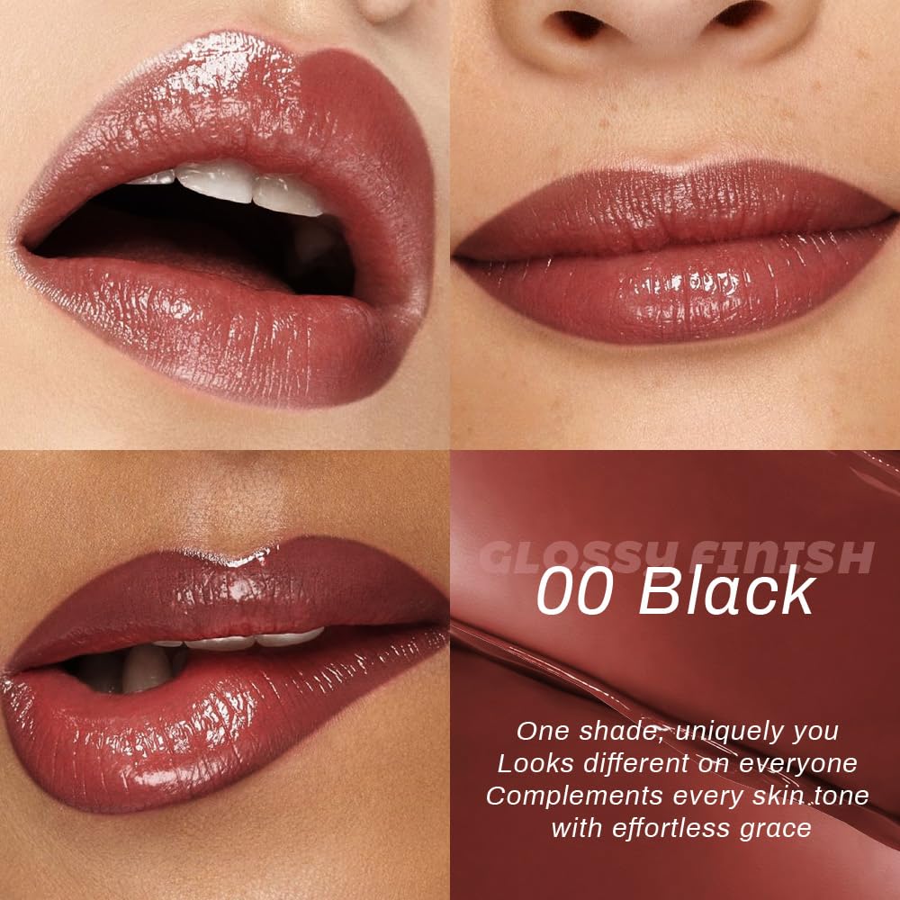 Brown Honey Lipstick | Tinted Moisturizing Lip Balm for Dry Lips - Vegan Hydrating Gloss, Sheer Lightweight Makeup, 1Pc