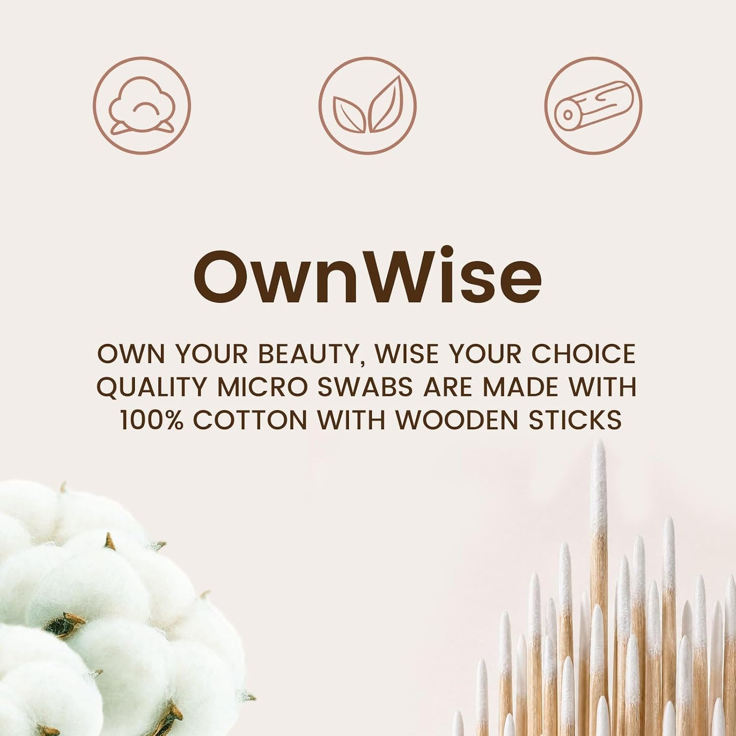 Micro Pointed Cotton Swabs - Mini Precision Tip for Makeup & Nails | 400PCS (4 Pack of 100)