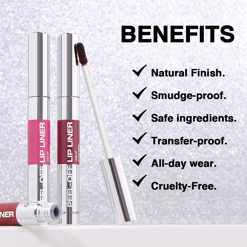 Matte Liquid Lip Gloss Stain Set - Long Lasting Waterproof Lipstick | Wine Red & Brown, 2 Pcs