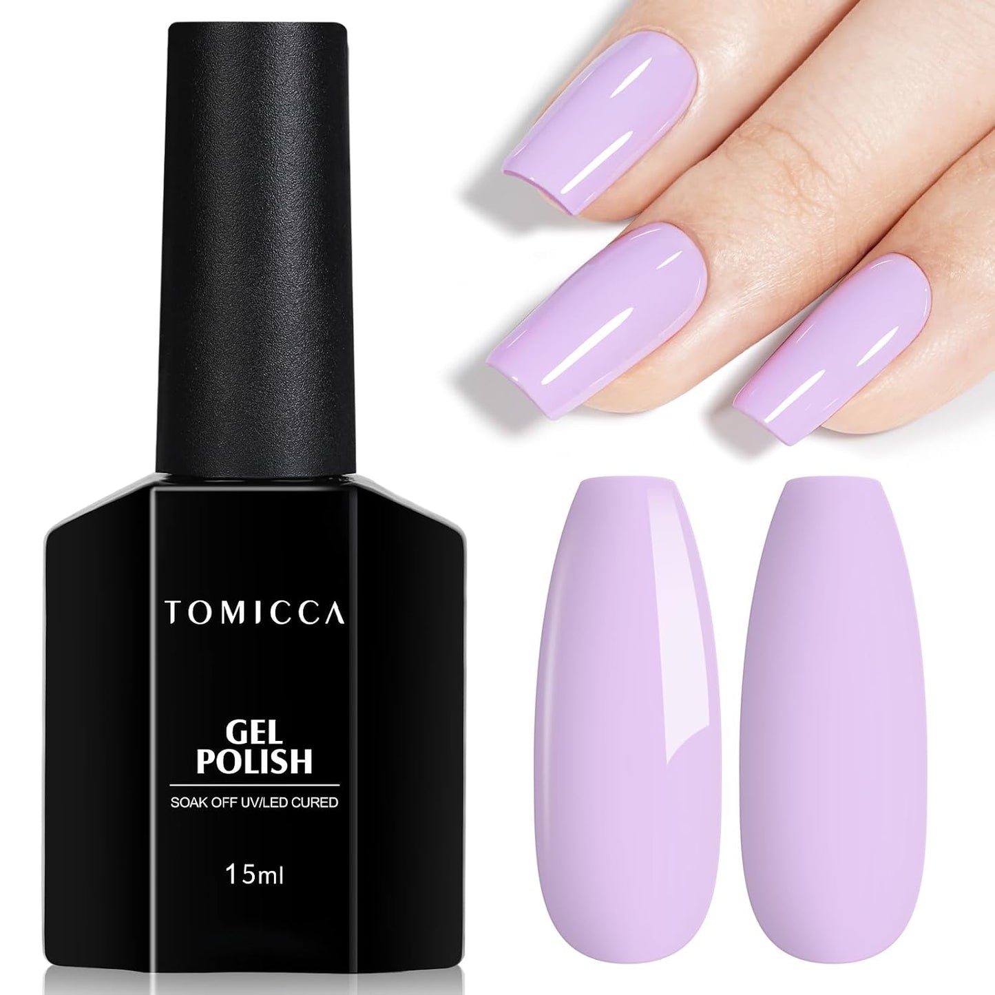 TOMICCA Gel Nail Polish - Dark Orange Autumn Winter Color | Long Lasting High Gloss Soak Off UV LED for DIY Manicure