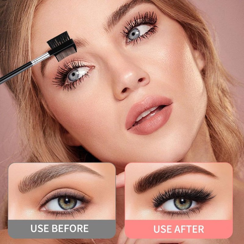 Eyelash Comb and Eyebrow Brush Set - 10 PCS Makeup Tools for Eyelash Extensions | Perfect for Grooming