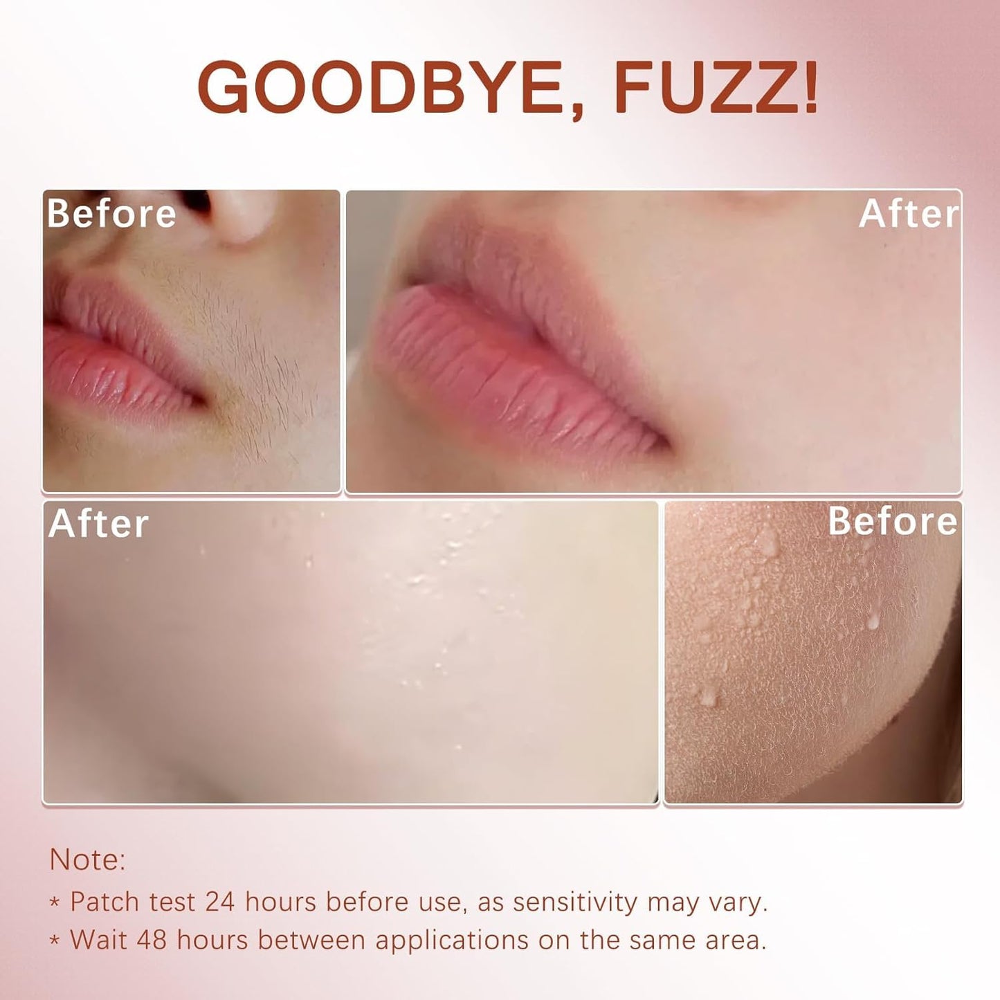 Gentle Facial Hair Removal Cream Kit for Women | Painless Depilatory Cream for Sensitive Skin - 2.37 Fl. Oz