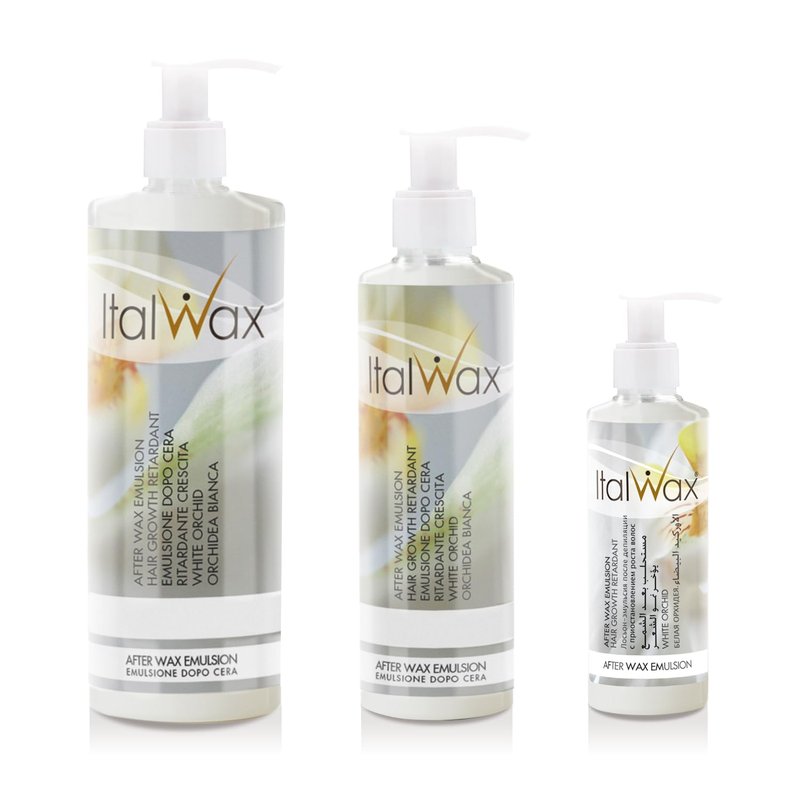 Italwax After Wax Care Lotion - 500ml / 16.95fl.oz - Hair Growth Retardant - White Orchid - Moisturizing and removing waxing residues