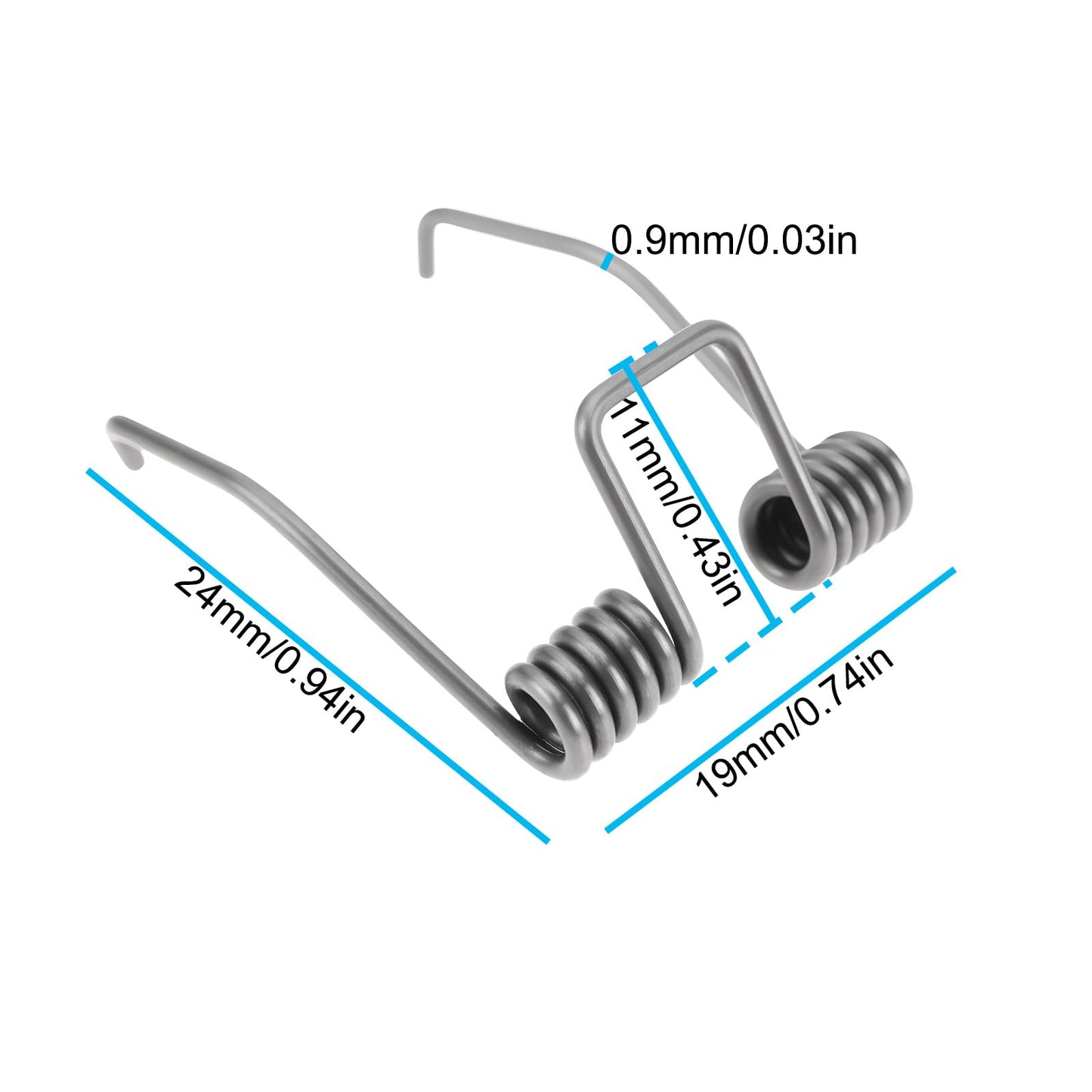 SING F LTD 4pcs Electric Hair Clipper Spring Barber Torsion Tension Clipper Spring Suitable for Pet Hair Clippers