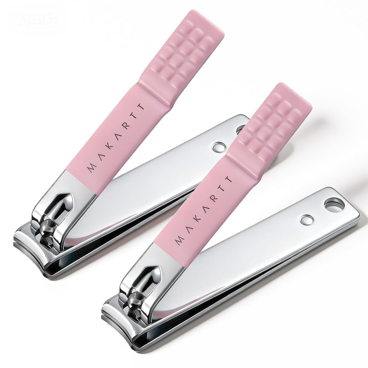 Cuticle Trimmer Set - Stainless Steel Nail Care Kit with Pusher | 3-Piece Manicure & Pedicure Tools