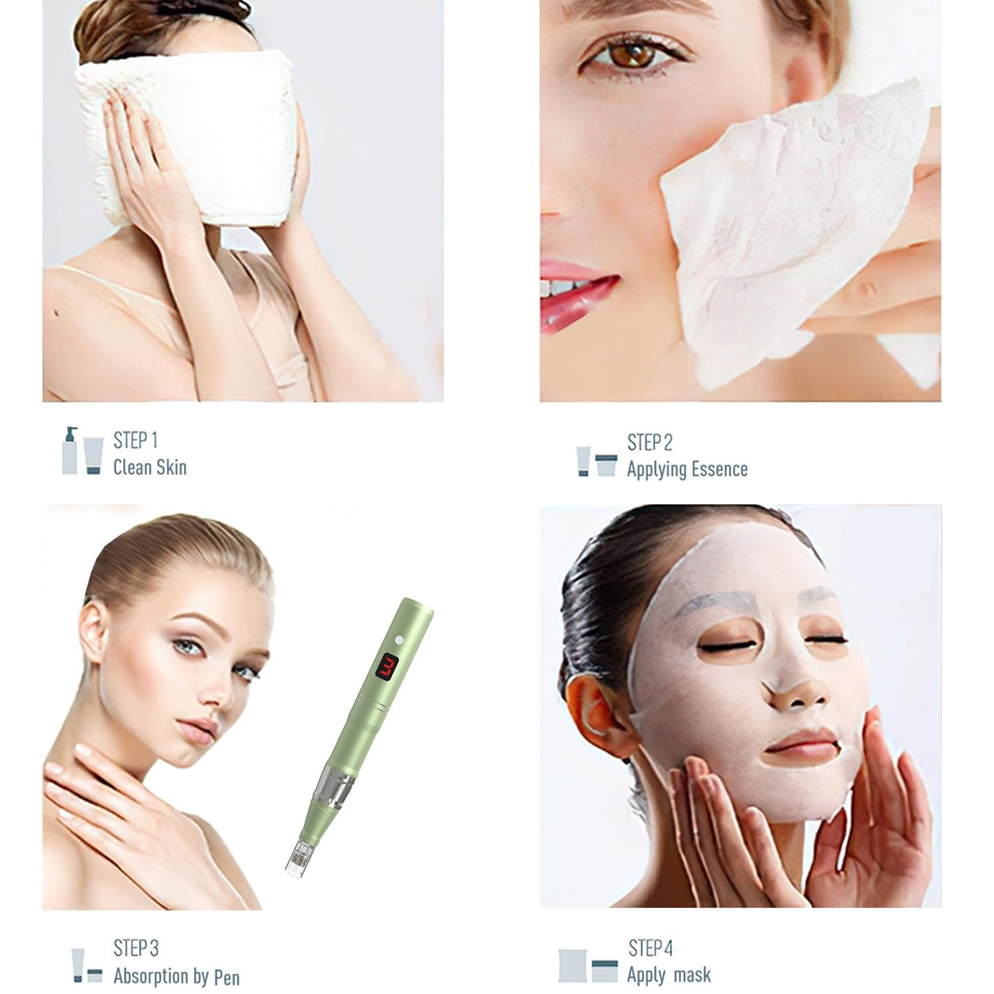 Home Use Electric Pen Machine, Professional Makeup Skin Care Beauty Kit for Women Men