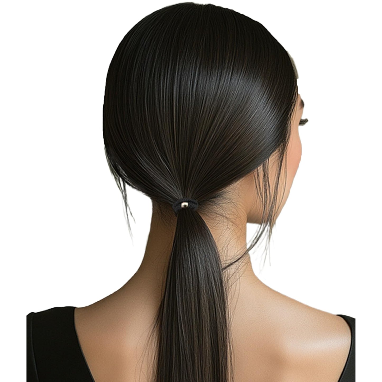 10 Pcs Hair Scrunchies Braided Elastic Hair Ties Hair Bands Ponytail Holder Hair Accessories for Girls and Women Black and Coffee