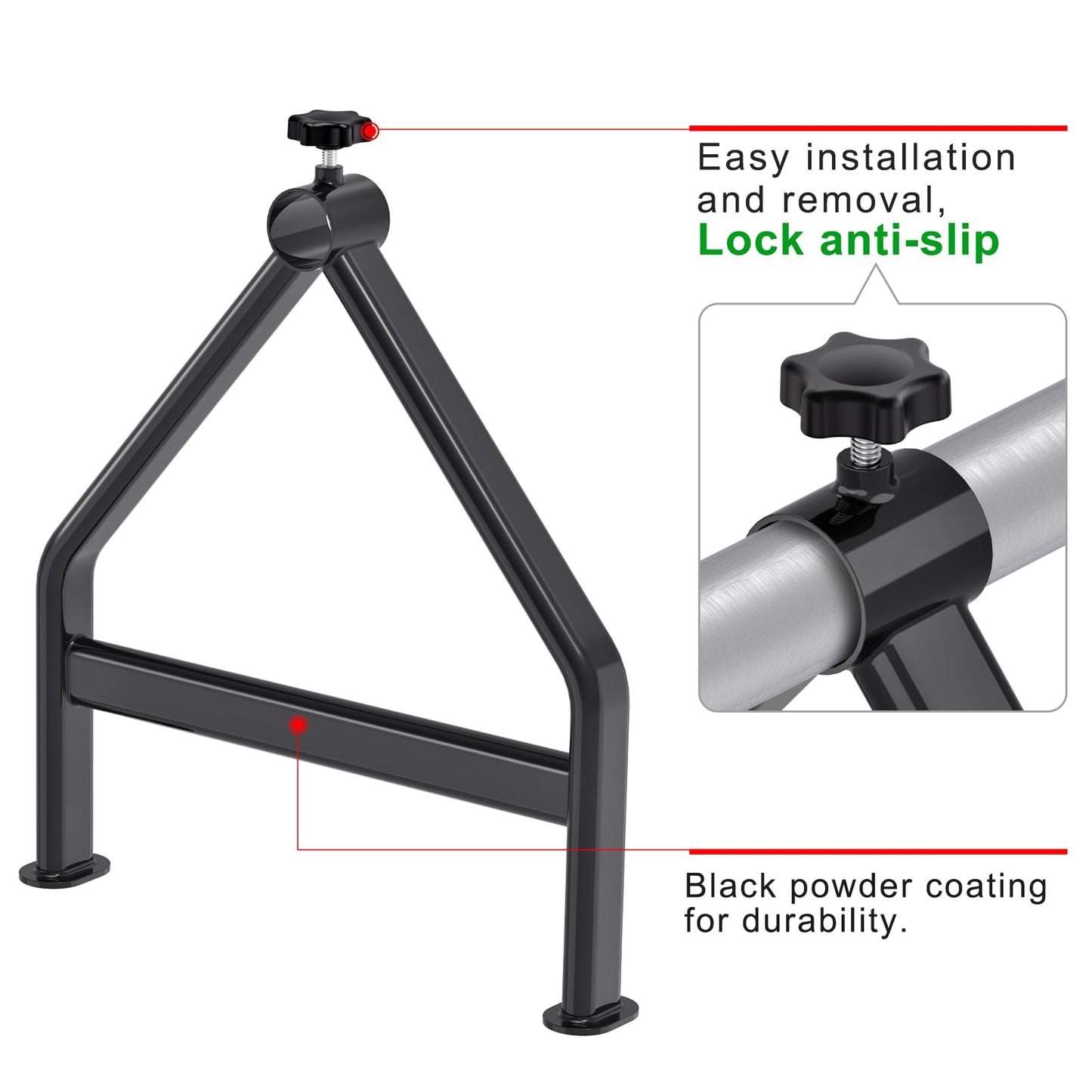Lifeswell Wire Spool Rack, Portable Cable Caddy, Steel Fully welded Wire Rack Dispenser for up to 28" Diameter Spools, 220 lbs Capacity, Black