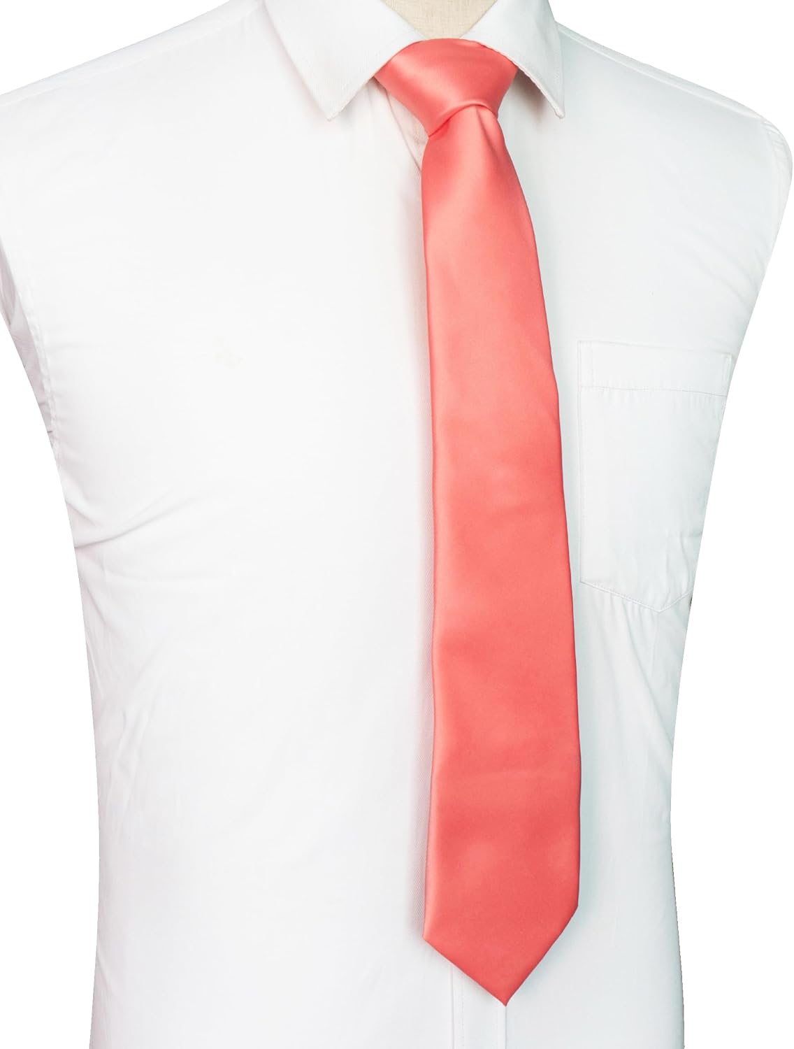Solid Color Tie for Men - Business & Wedding Necktie | Elegant Design
