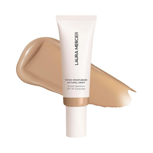 Laura Mercier Tinted Moisturizer - Natural Dewy SPF 30 | 24HR Hydration, Buildable Coverage, Sheer Finish