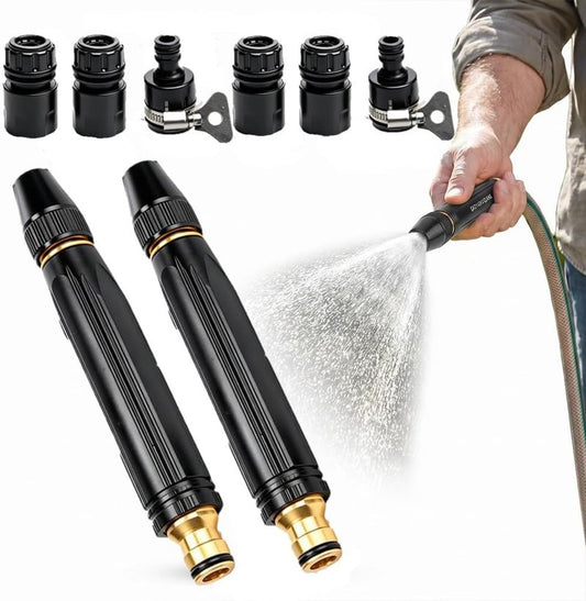 High Pressure Power Washer Nozzle Set - Multi-Function Spray Gun with 3 Modes | Ideal for Yard, Pets, and Car Cleaning (2 PCS)