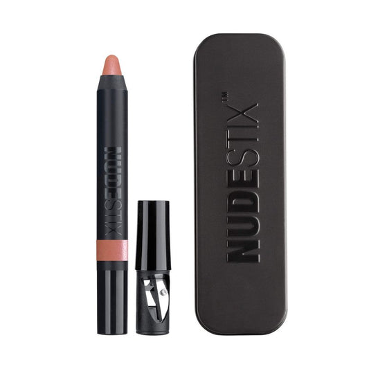Nudestix Gel Color Lip + Cheek Balm – 2-in-1 Tinted Lip Balm & Gel Blush Stick with Glossy Shine | Hydrating, Preservative-Free, Clean Formula for All Skin Tones, Shade: Send Noodz