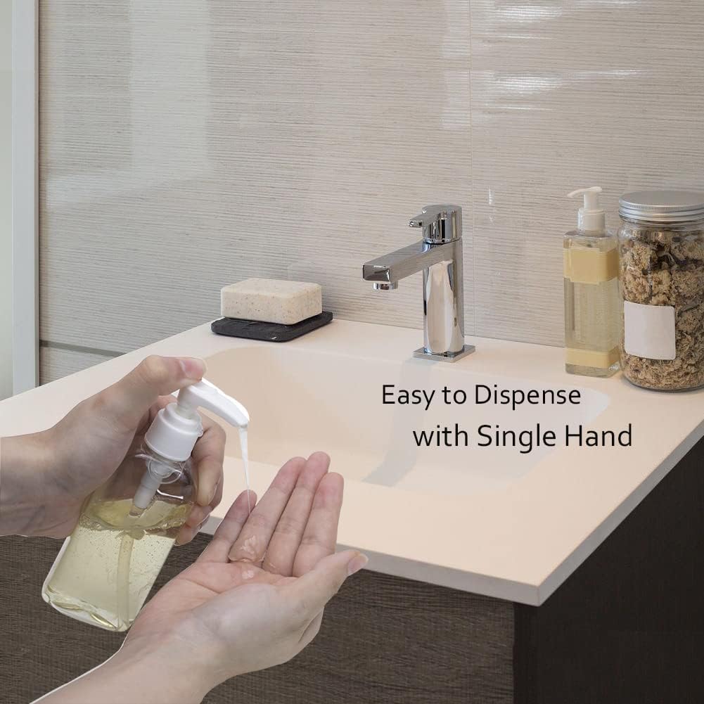 Travel Dispenser Set - 10pcs Clear Plastic Bottles with Pump & Mist Sprayer | Ideal for Soap, Shampoo, Conditioner, Body Wash