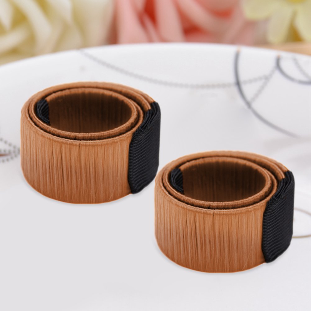 Twist Bun Maker Tool for Women, Light Brown Hair Bun Styling Tool, Easy Donut Bun Shaper for Effortless Updo Hairstyles