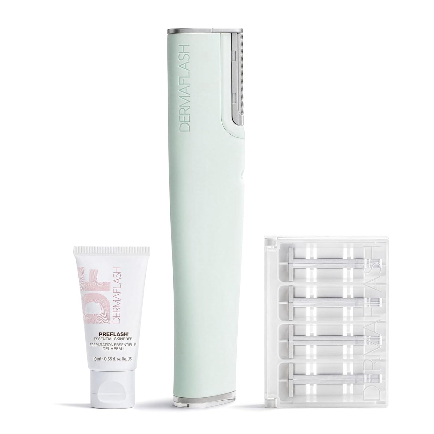 DERMAFLASH Luxe+ Sonic Dermaplaning Tool - Face Peach Fuzz Removal & Exfoliation | Anti-Aging Benefits