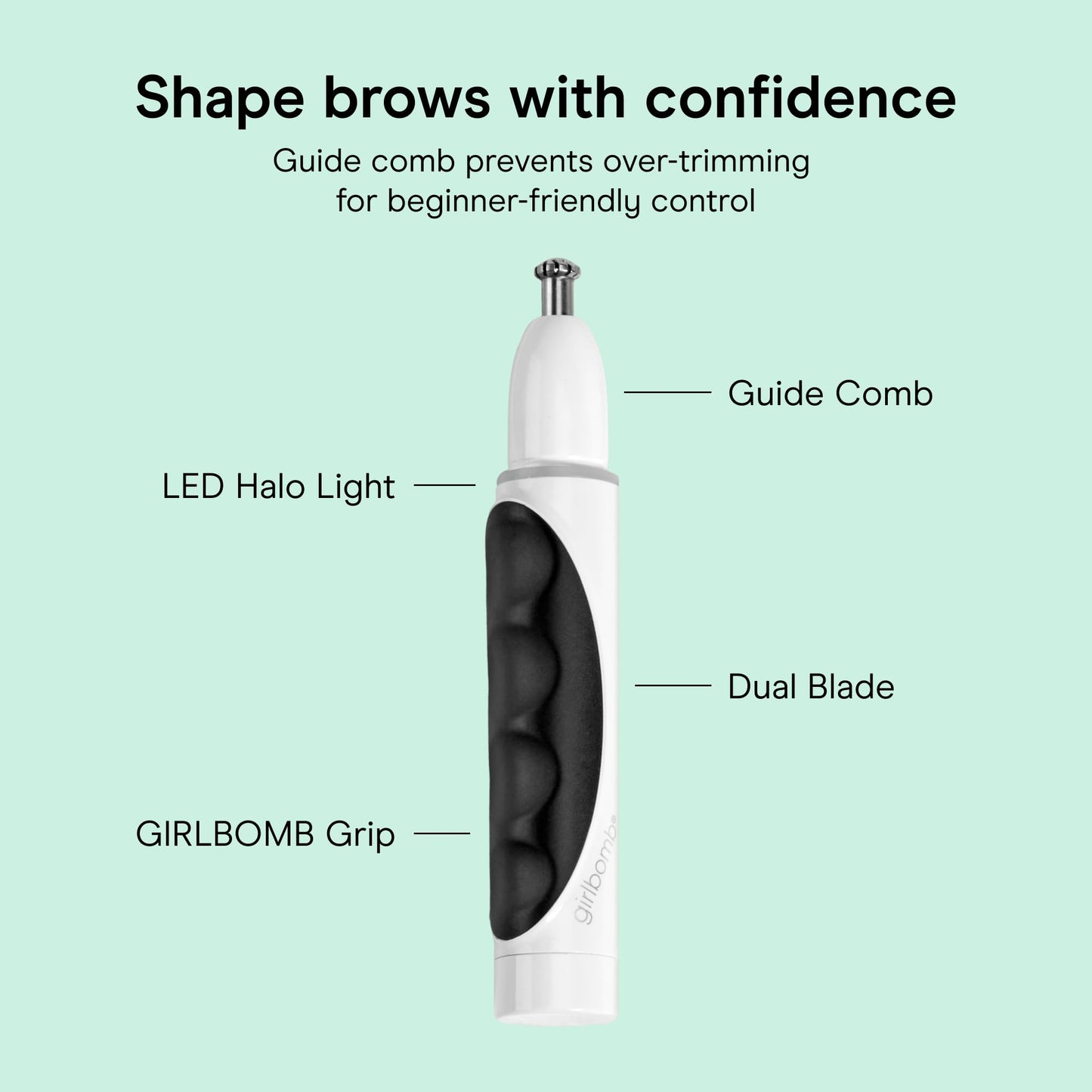 Conair GIRLBOMB Nose Face & Brow Trimmer