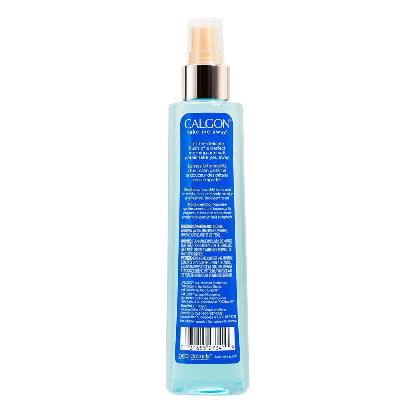 Calgon Body Mist - Morning Glory Fragrance | 8 Fl Oz Refreshing Spray