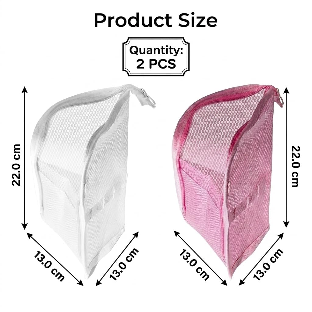 GWZTIO 2 PCS Standing Toiletry Bag, White and Pink Color,Standing Travel Toiletry Bag with Organized Compartments for Efficient Packing and Easy Access