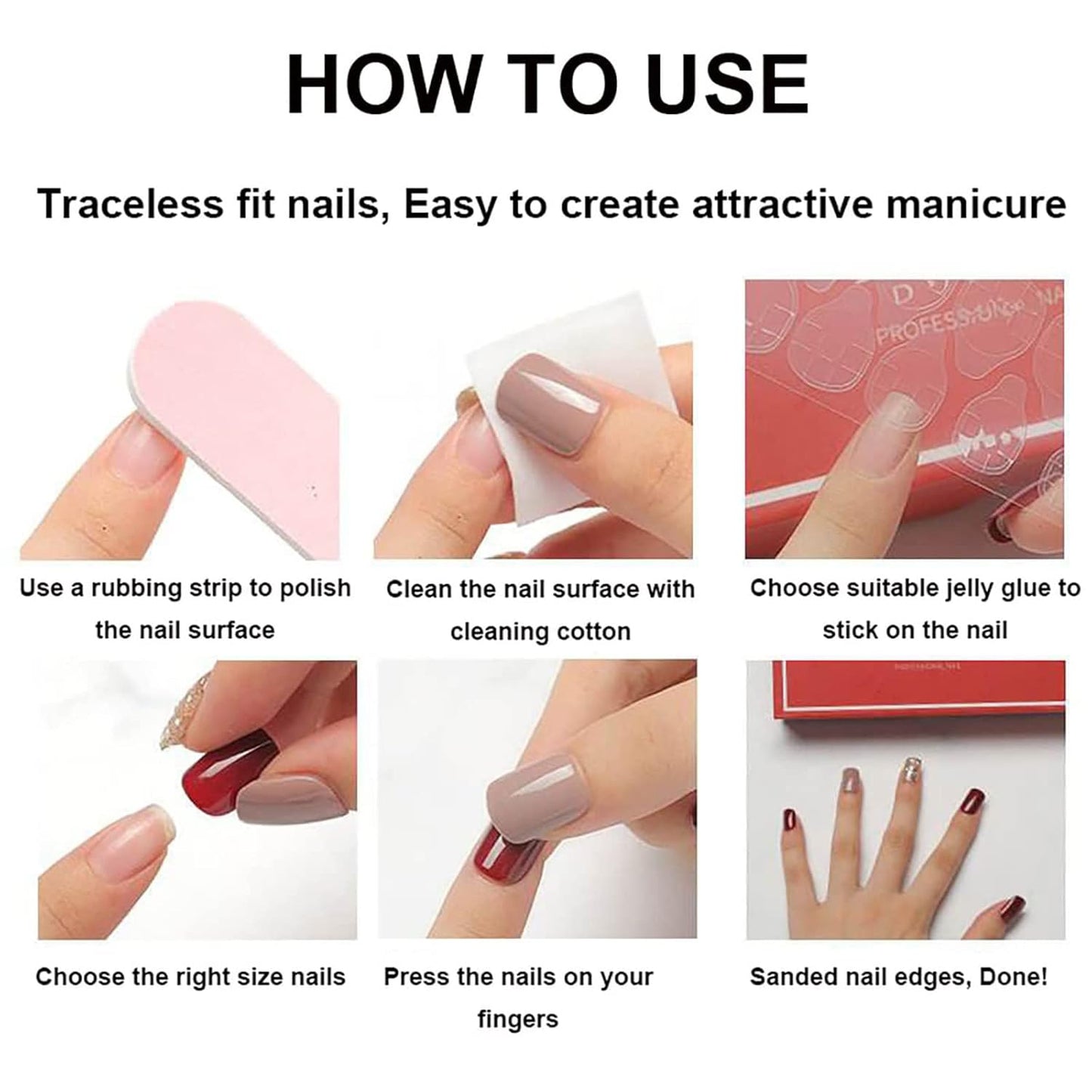 Colorful Press On Nails - Long Coffin Fake Nails with Rainbow Heart & Flower Design | Reusable Glossy Acrylic Nails for Women