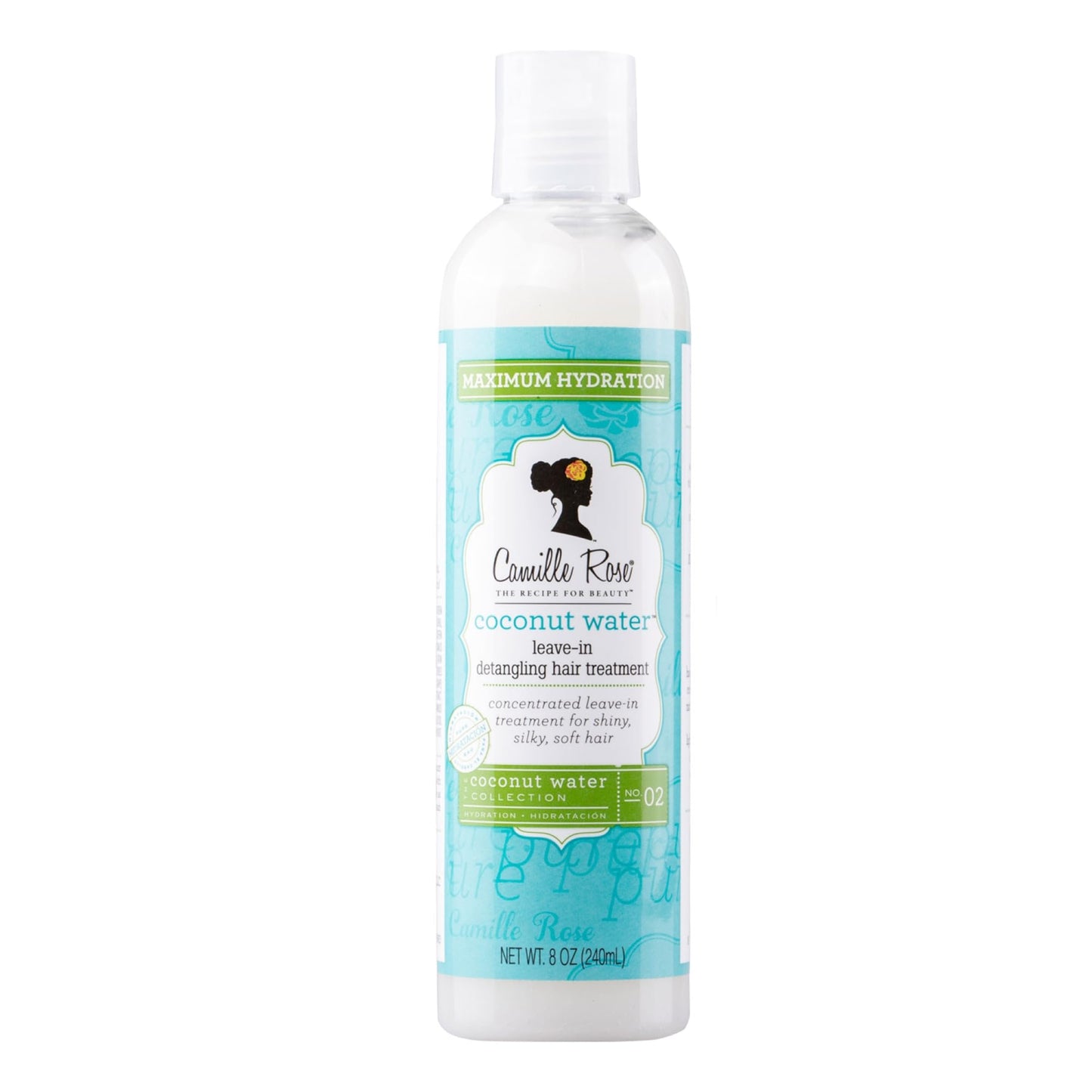 Camille Rose Leave-In Conditioner, Coconut Water – Lightweight Deep Conditioning Hair Treatment, Detangler & Frizz Control, 8 Fl Oz