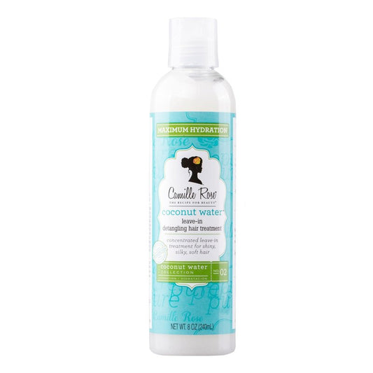Camille Rose Leave-In Conditioner, Coconut Water – Lightweight Deep Conditioning Hair Treatment, Detangler & Frizz Control, 8 Fl Oz