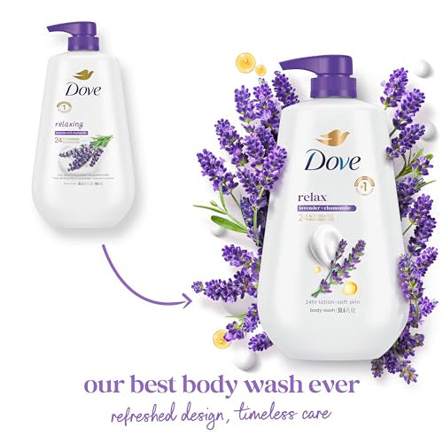 Dove Relax Body Wash with Lavender Oil & Chamomile - 30.6 oz Pump