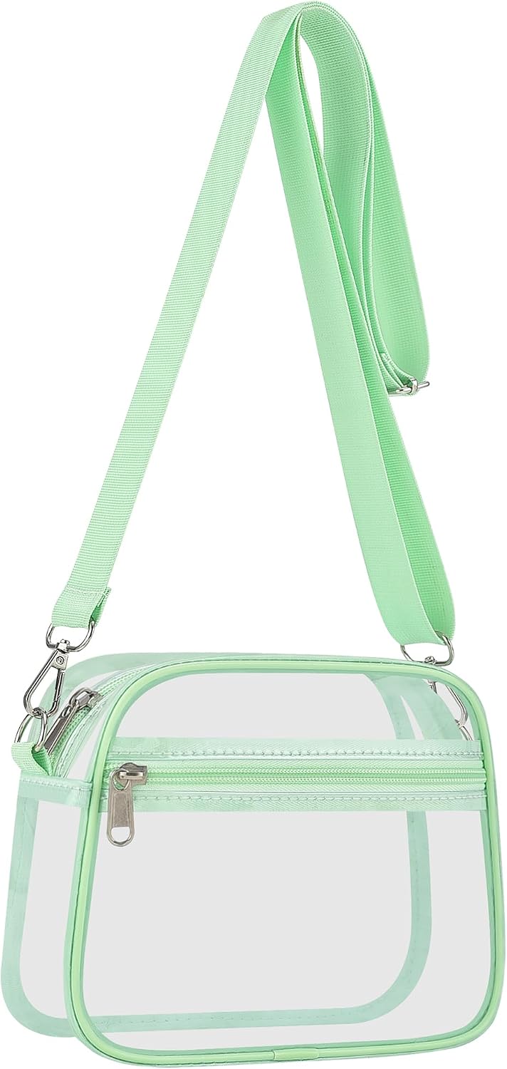 Clear Stadium Bag - Transparent Sports Fan Handbag with Adjustable Strap | Perfect for Concerts & Festivals