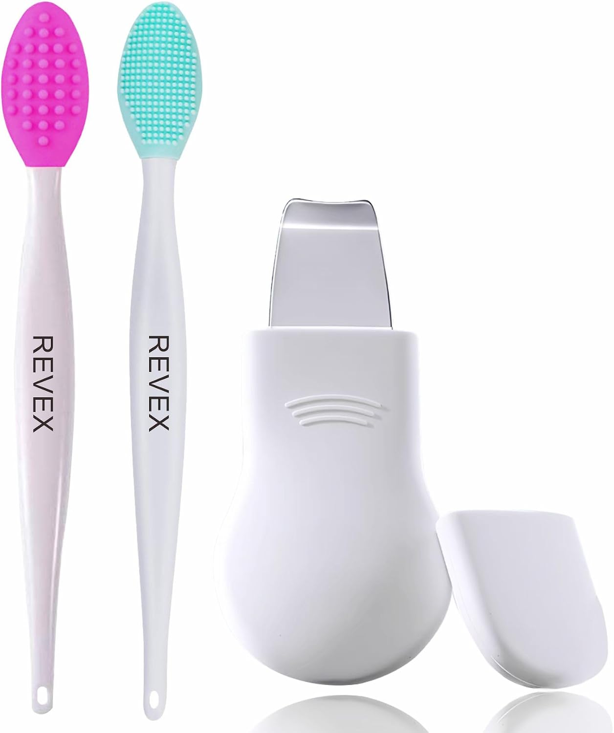 Silicone Blackhead Remover Tool Set - 2 Pcs Pore Cleaning Brush & Face Scrubber for Deep Cleansing | Exfoliator for Men & Women