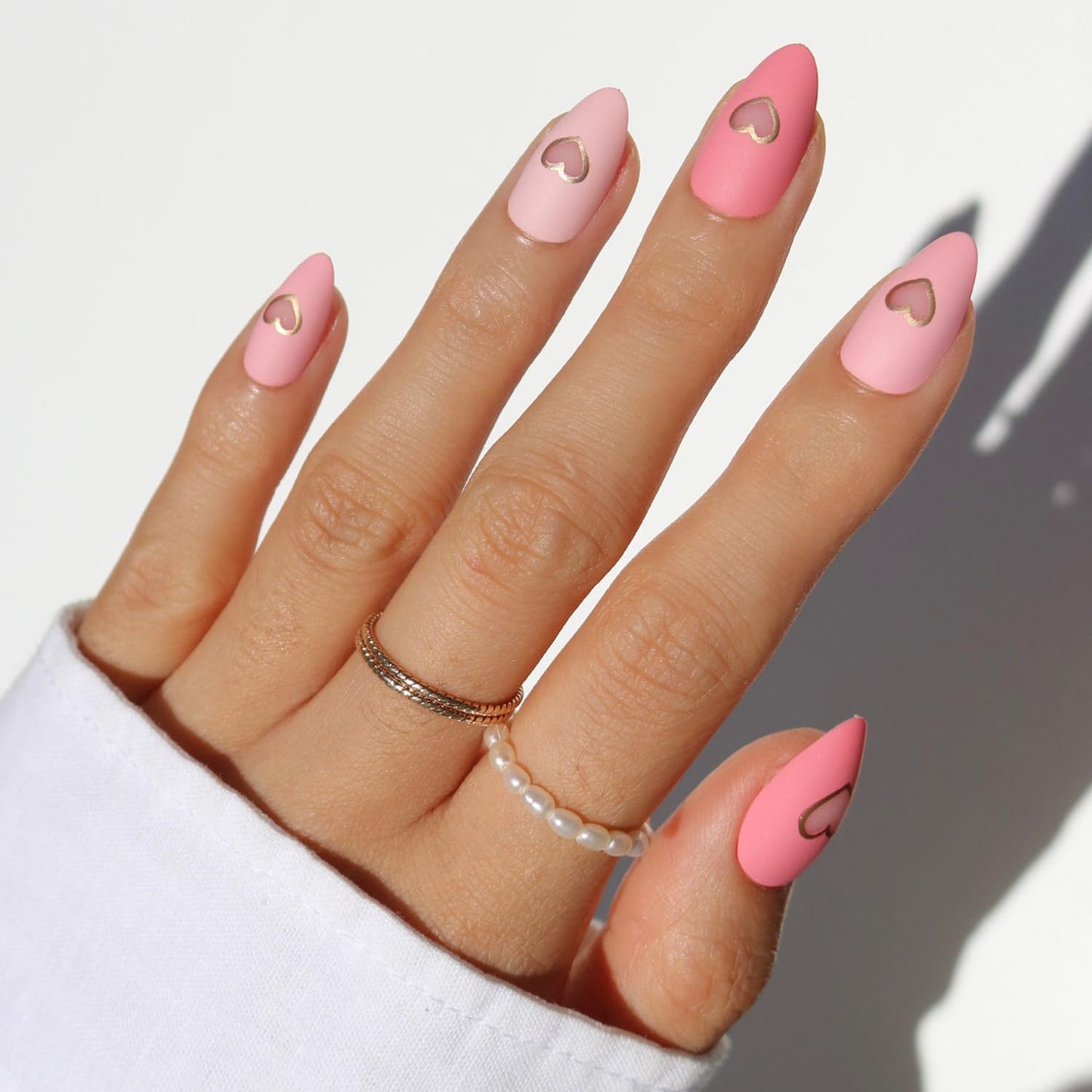 Glamnetic Press On Nails - Lush Coral | Short Oval Fake Nails with Glazed Finish | 30 Nail Kit in 15 Sizes