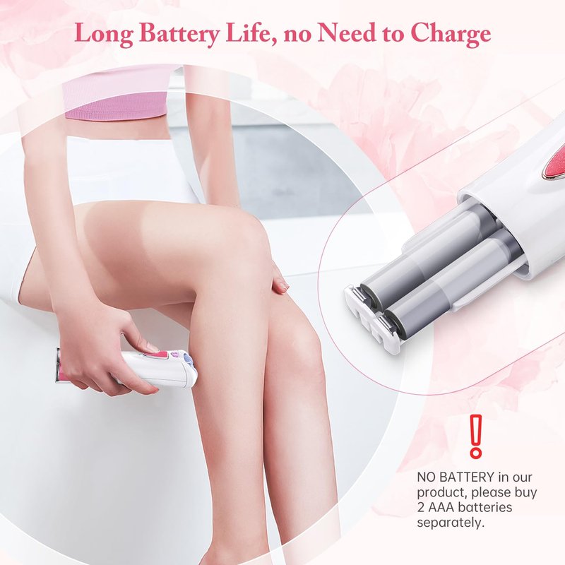Facial Epilator for Women, Epilator for Women Smooth Glide, Hair Removal Device for Face Legs, Arms & Underarms, Painless Hair Remover