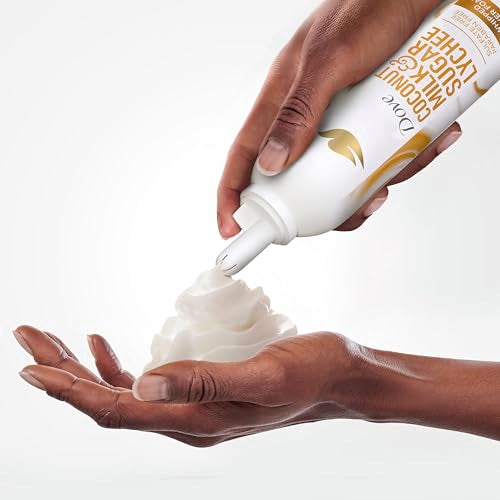 Dove Whipped Shower Foam Coconut & Lychee 10.3 oz (Pack of 2) - Hydrating