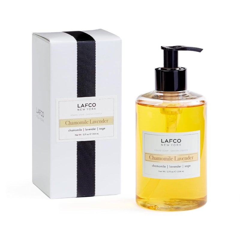 LAFCO New York Liquid Soap - Chamomile Lavender, 12 oz | Regenerates & Moisturizes All Skin Types, Hypoallergenic & Cruelty-Free