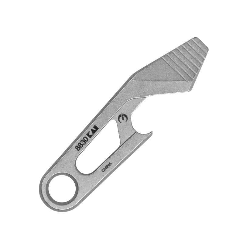 Kershaw Recap Multi-Tool, Stainless Steel, EDC Multi-Tool with Bottle Opener, Pry Bar, and Flathead Screwdriver Tip, Integrated Lanyard Hole, for Key Ring, Pocket or Purse Carry