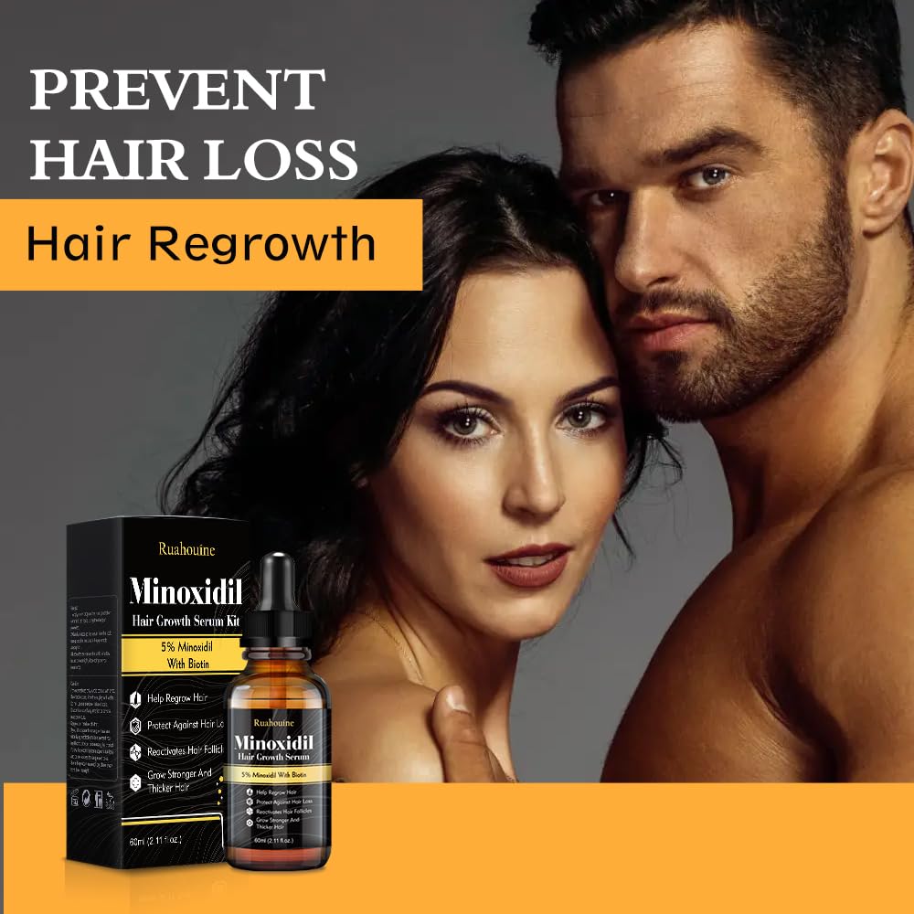 Minoxidil Hair Regrowth Oil - Extra Strength Serum for Thicker, Healthier Hair | 2.11 fl. oz.