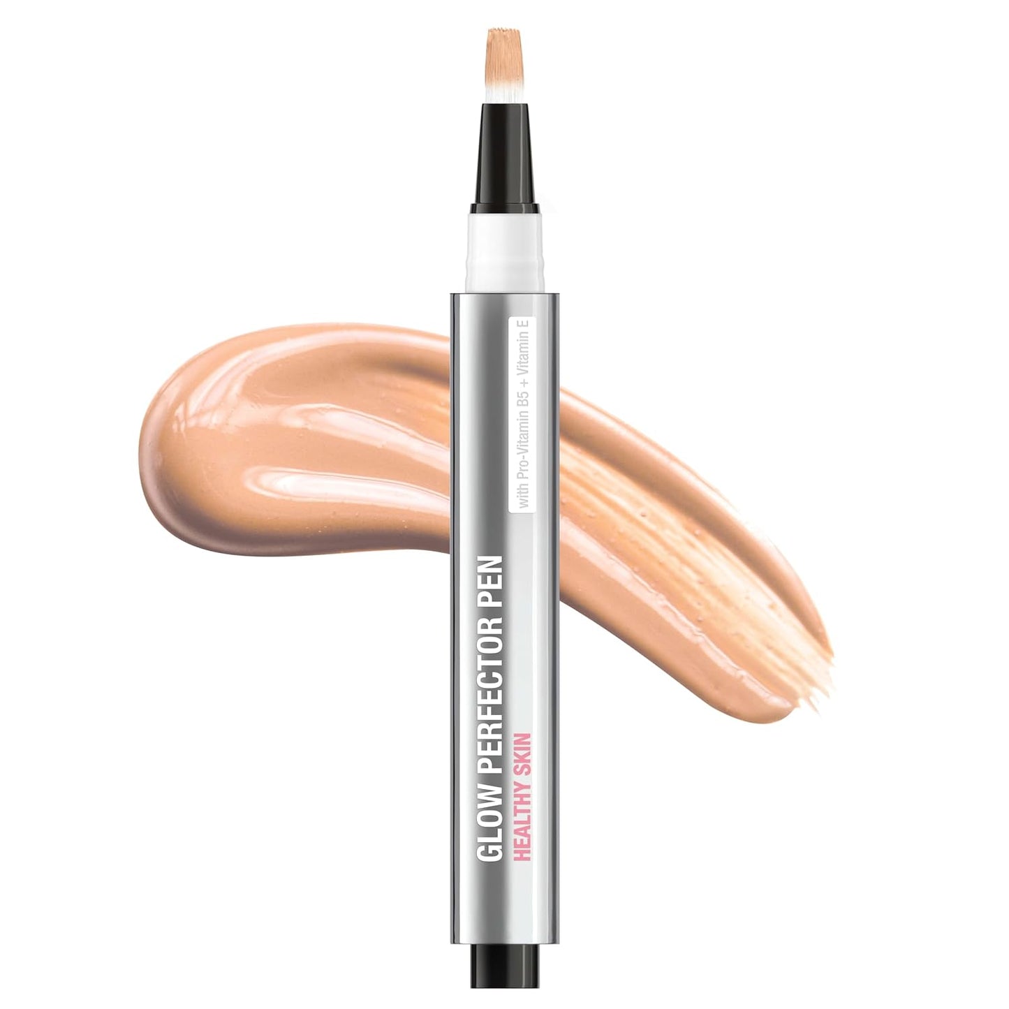 Neutrogena Healthy Skin Glow Perfector Concealer Pen - Lightweight Liquid Makeup with Pro-Vitamin B5 & Vitamin E | Light, 0.1 oz