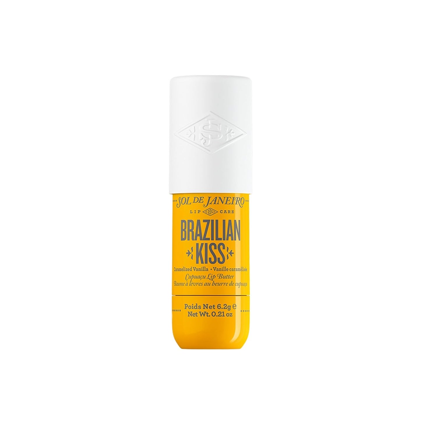 Brazilian Kiss Hydrating Lip Butter Balm - Vegan Vanilla Lip Balm for Soft, Moisturized Lips