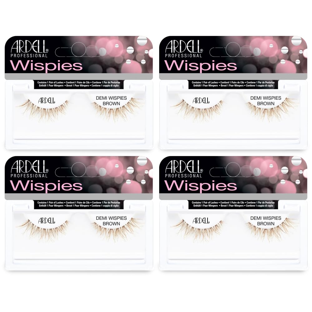False Eyelashes Demi Wispies - Natural Brown Look | 4 Pack
