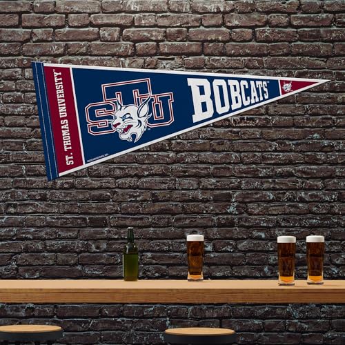 NCAA St. Thomas Bobcats Felt Wall Pennant - 12" x 30" Decor