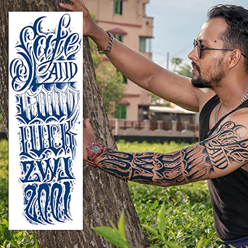 Aresvns Semi-Permanent Full Arm Tattoo Sleeves - 5 Sheet Set