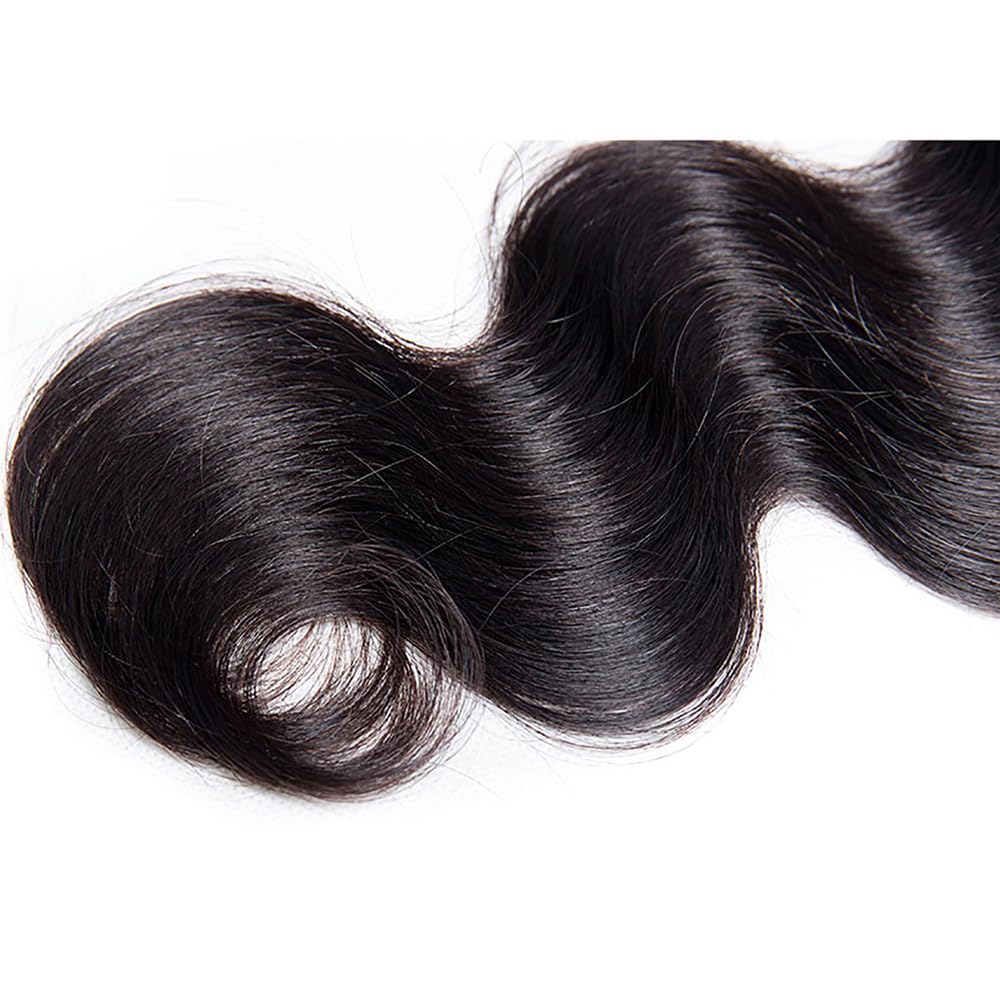Body Wave Bundles Body Wave Bundles Human Hair Color 1B Human Hair Bundle Natural Black Bundle Double Weft 12 14 16 Inch 150g