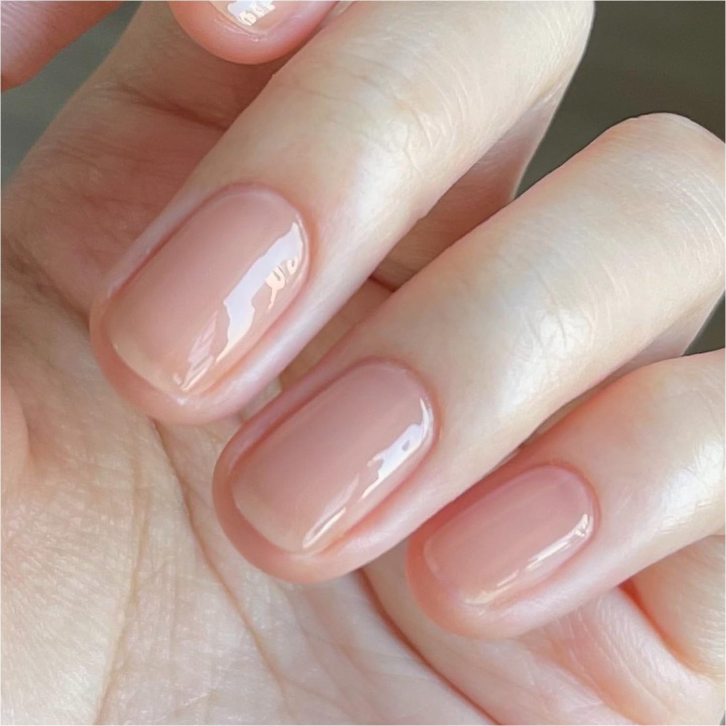 Sheer Light Pink Gel Nail Polish - 16ml UV Cure Jelly Milky White Peach for DIY Manicure & Pedicure