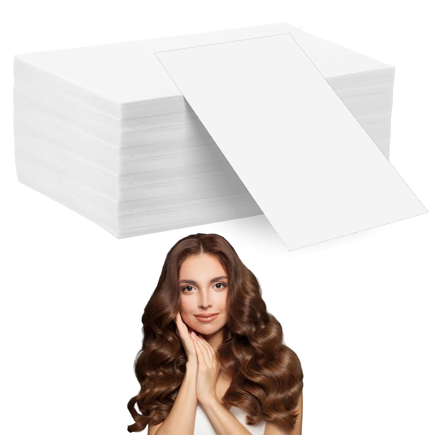 Hair Perm Paper - 400 Pcs Disposable Curling Papers | High Temperature Resistance for Salon & Home Use
