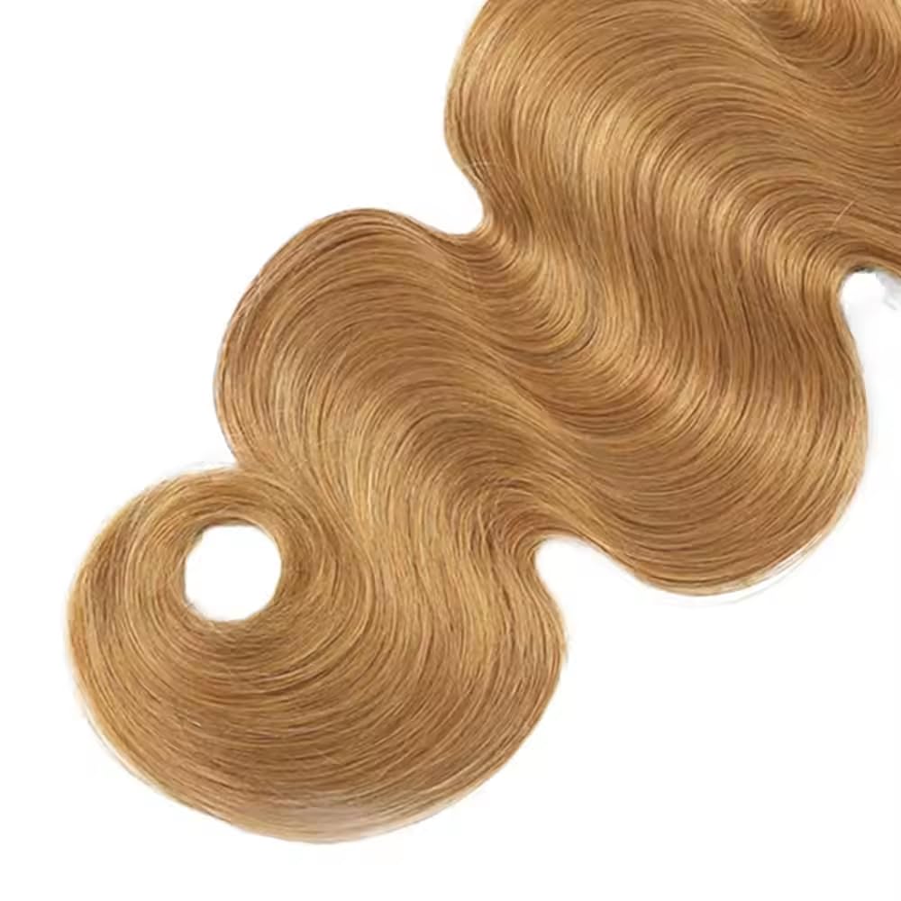 Honey Blonde Bundles 27 Body Wave 3 Bundles Huma Hair 26 28 30 inch AuokMar Unprocessed Virgin 27 Blonde Bundle Human Hair Extensions 300g