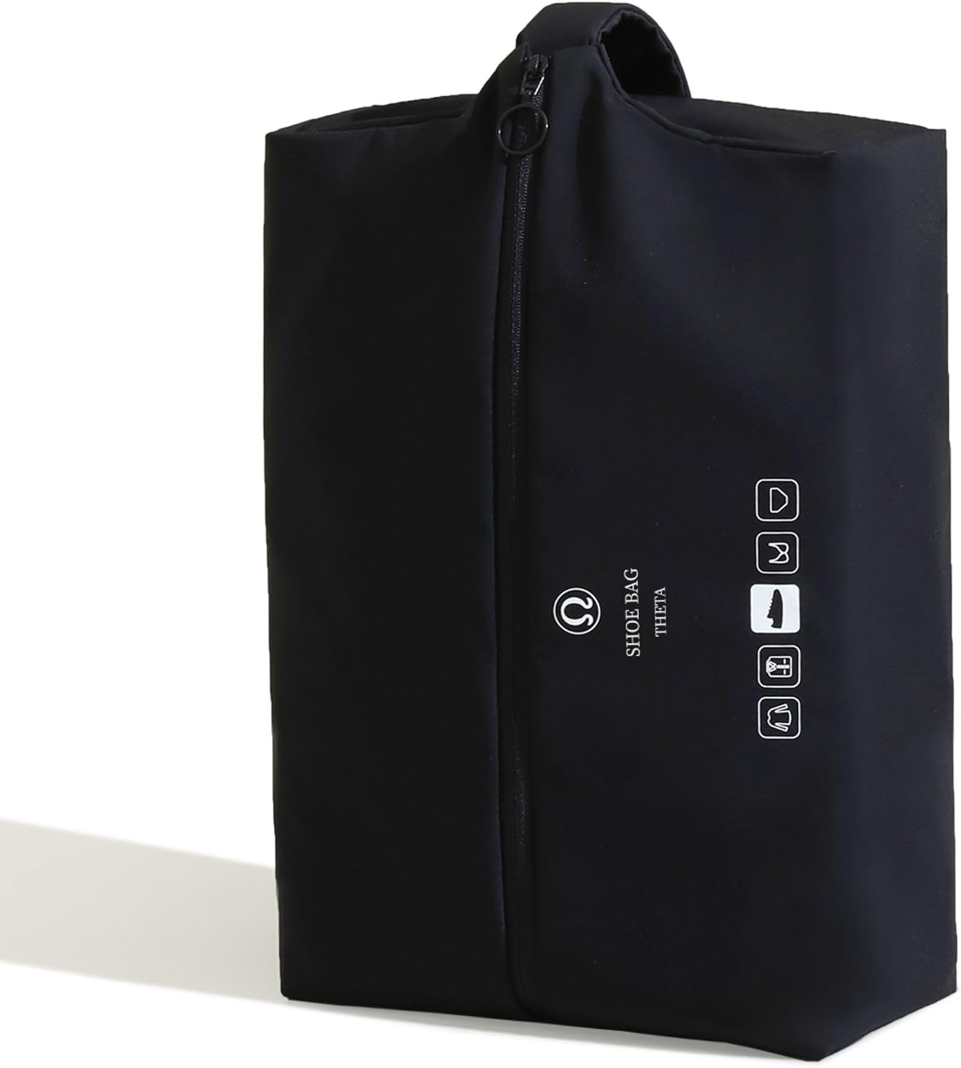 Waterproof Travel Shoe Bag - Double-Layer Fabric with Comfortable Handle | Bluish Grey