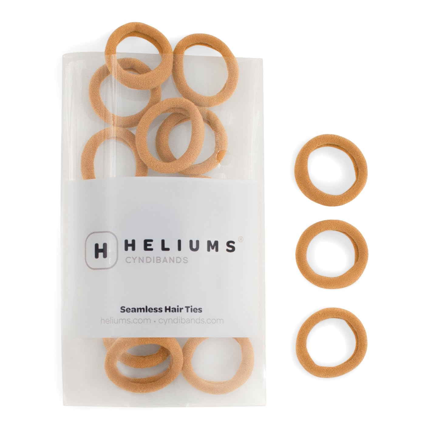 Soft Hair Ties for Kids & Pets - Sandy Blonde Mini Nylon - 1 Inch No-Damage Ponytail Holders | 30 Count