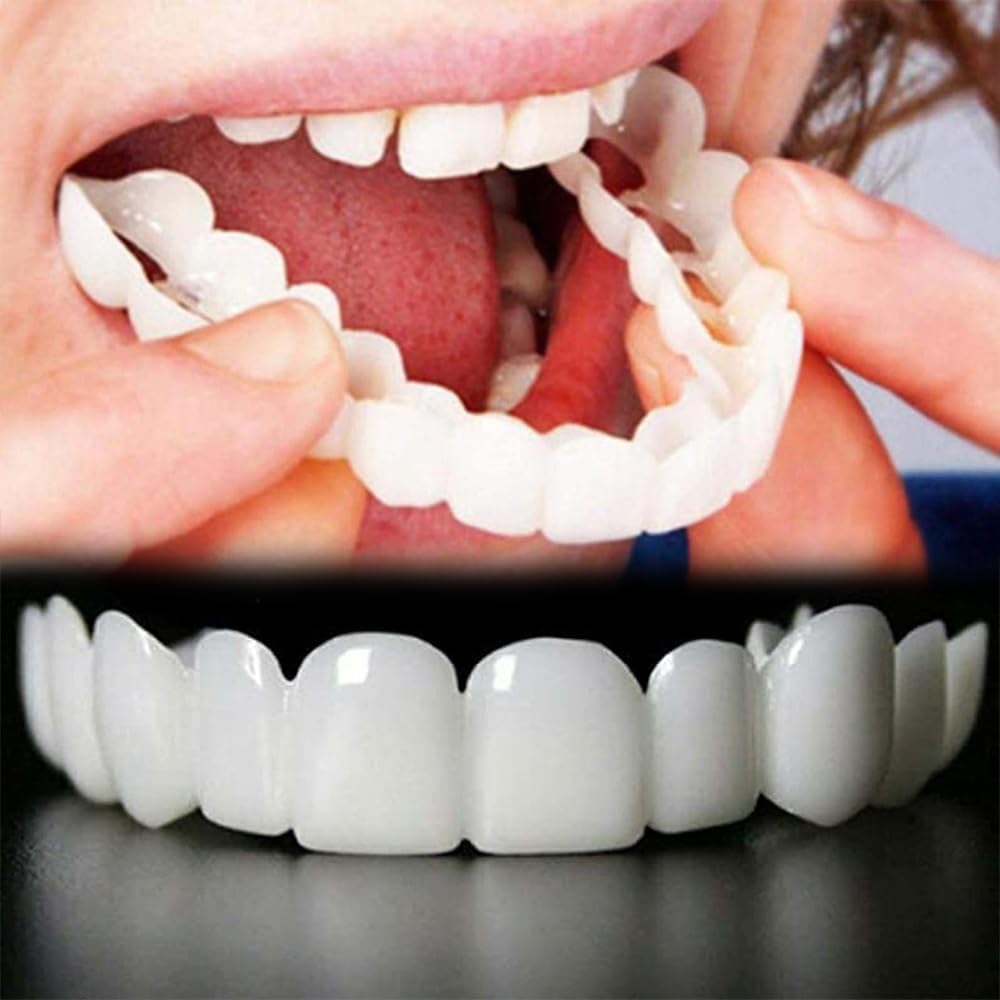 2 Pairs, Beautiful Smile,Top and Bottom, Temporarily Adjustable for Men and Women Teeth Whitening Kits(white01)
